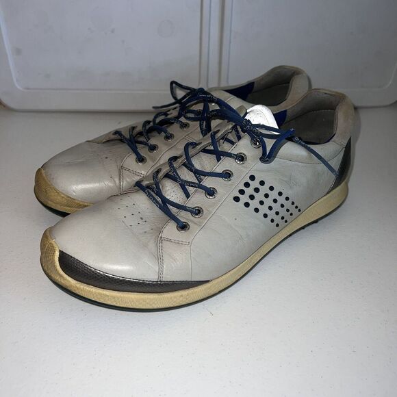Ecco Biom Hybrid Spikeless Golf Shoes Mens EU 46 US 12 Gray Yak‎ Leather - Picture 1 of 9